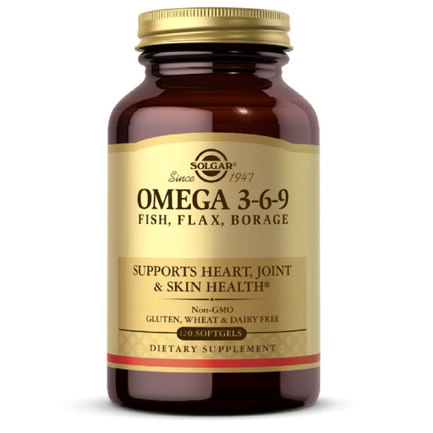 Omega 3-6-9, Fish, Flax, Borage
