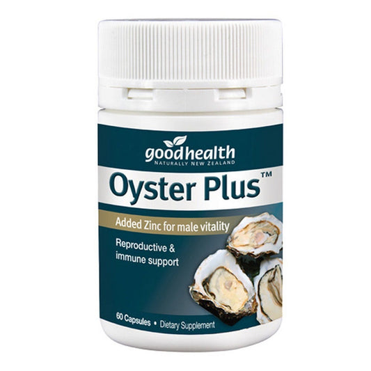 Good Health Oyster Plus 60 Capsules – Natural oyster extract with added zinc for reproductive and immune health