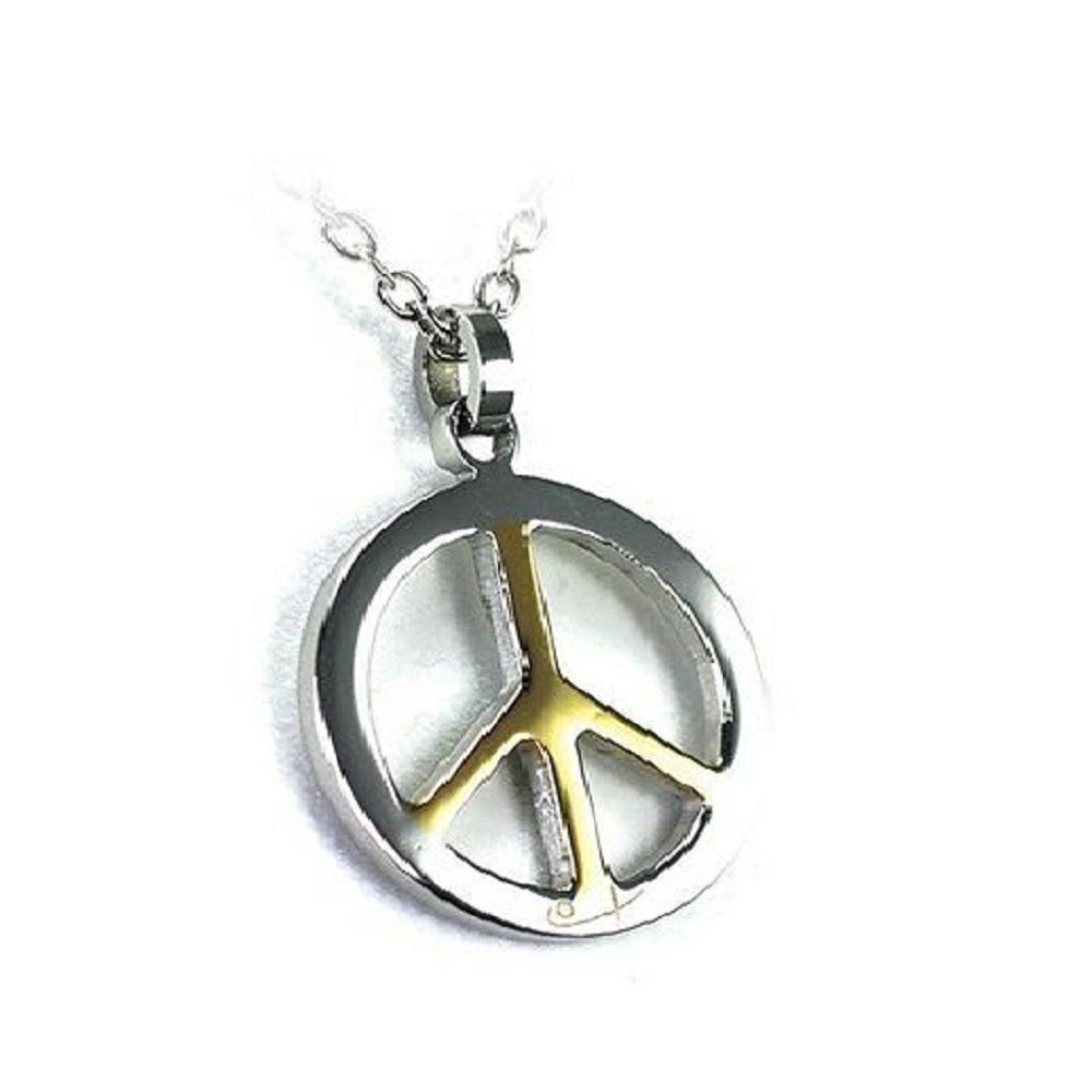 Peace Sign Pendant and Chain