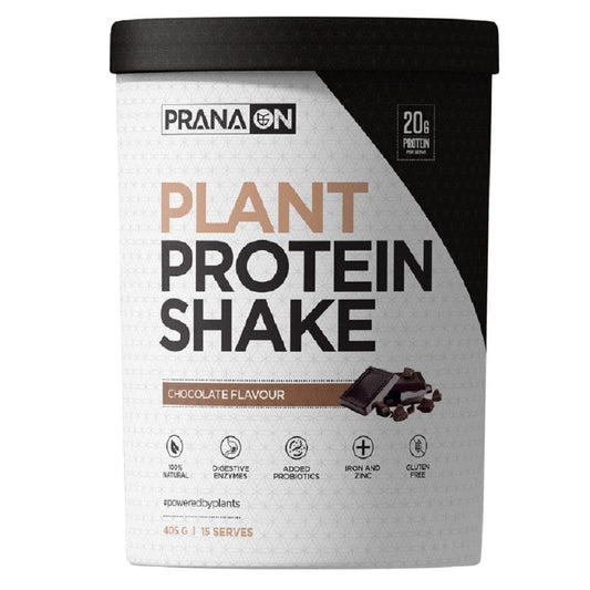 PranaOn Plant Protein Shake Chocolate - Delicious Plant-Powered Nutrition