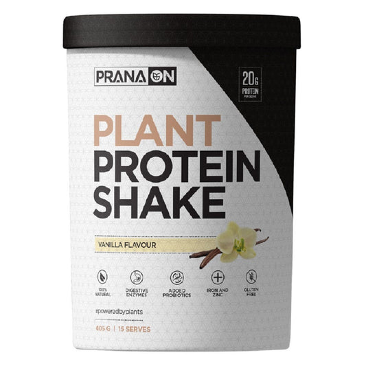 PranaOn Plant Protein Shake Vanilla Bottle - Nutrient-Rich Shake