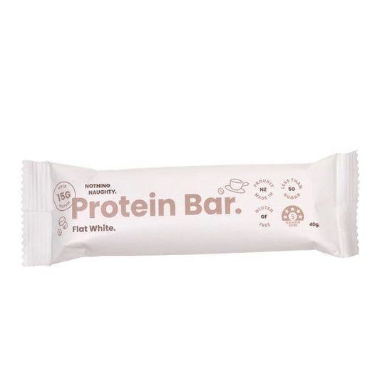 Nothing Naughty Protein Bar - Flat White 