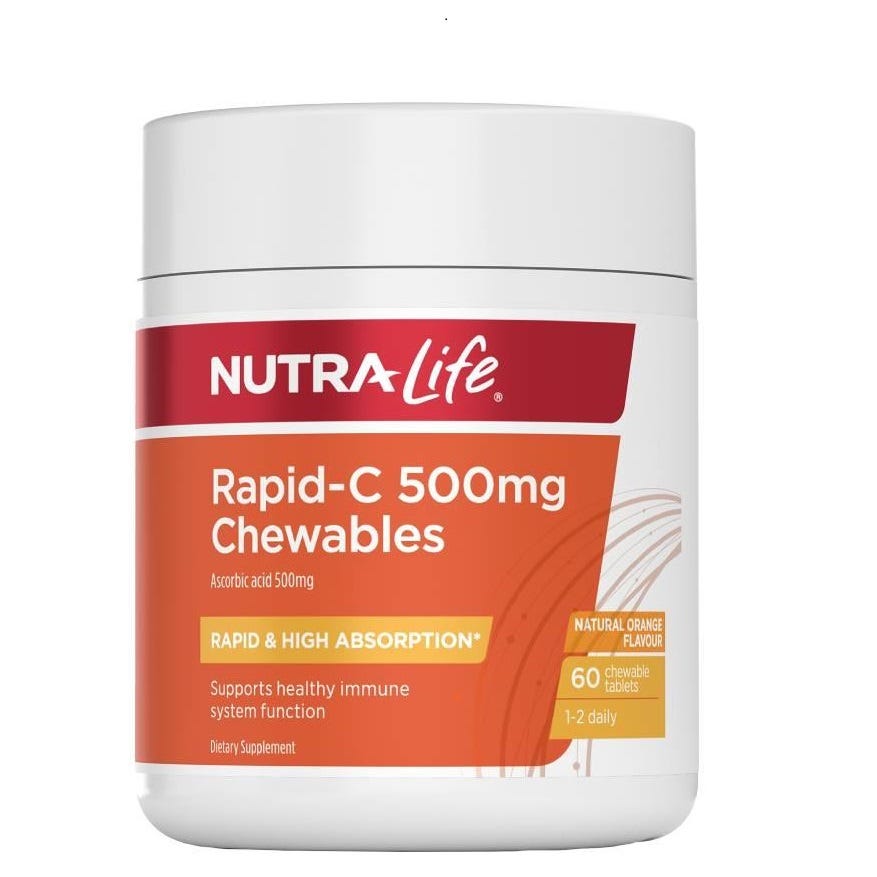 Buy Nutra-Life Rapid-C 500mg | Vitamin C Immunity – Health 2000