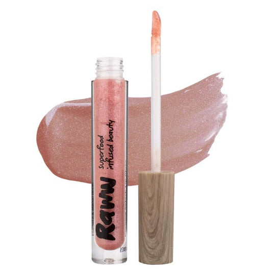 Raww Coconut Plump Gloss Sweet Cherry – Natural plumping lip gloss with Coconut and Peppermint Oil 3.1ml