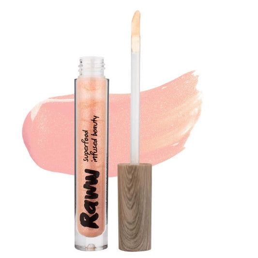 Raww Coconut Plump Gloss Sweet Cherry – Natural plumping lip gloss with Coconut and Peppermint Oil 3.1ml