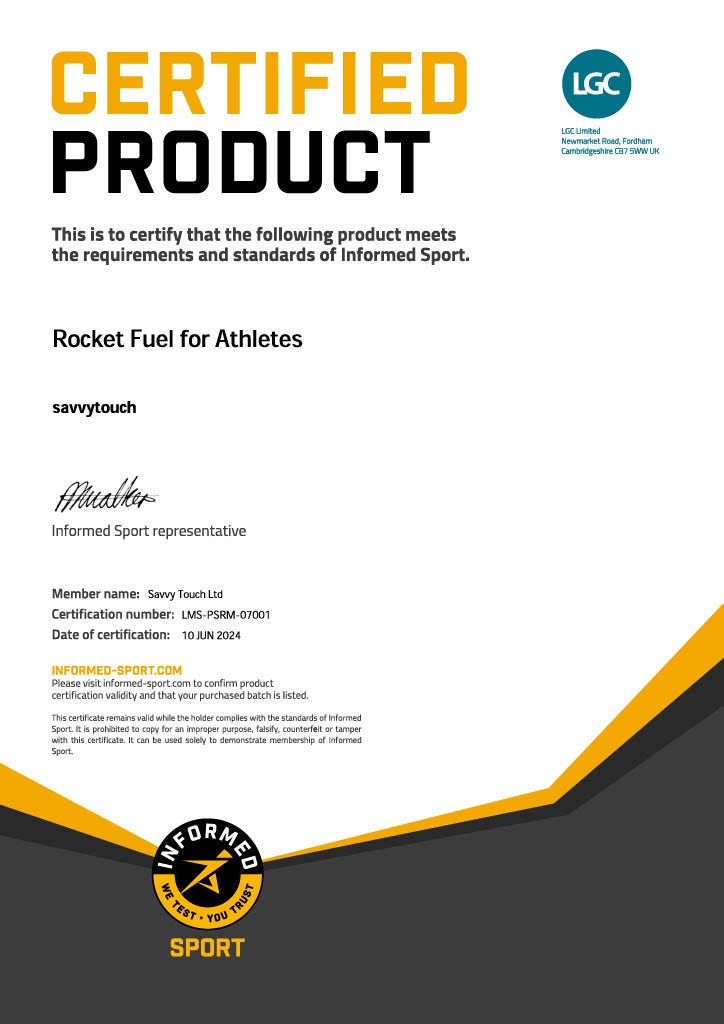 Rocket Fuel for Athletes