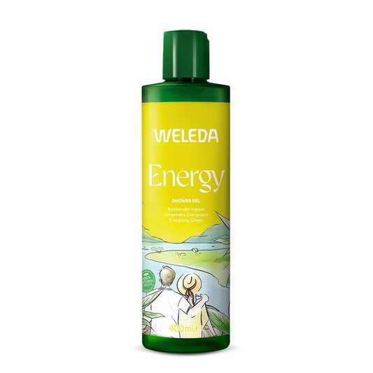 Bottle of Weleda Energy Shower Gel – invigorating citrus-scented natural body wash 400ml