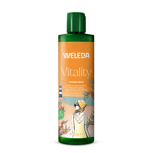 Bottle of Weleda Refresh Shower Cream Citrus – zesty natural body wash with citrus essential oils 400ml