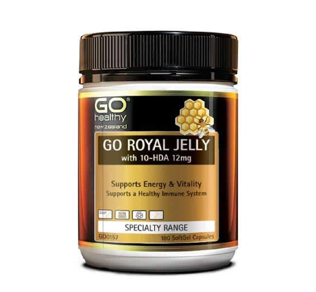 GO Royal Jelly 1000mg with 10-HDA 12mg