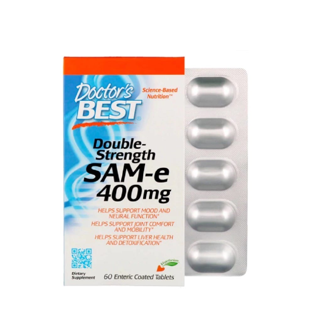 SAM-e Supplement, 500mg, 60 Capsules, Supports Liver Health, Joint SAM-e Supplement, 500mg, 60 Capsules, Supports Liver Health, Joint