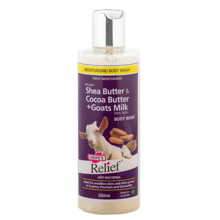 Shea Butter & Cocoa Butter + Goats Milk Body Wash - Health 2000