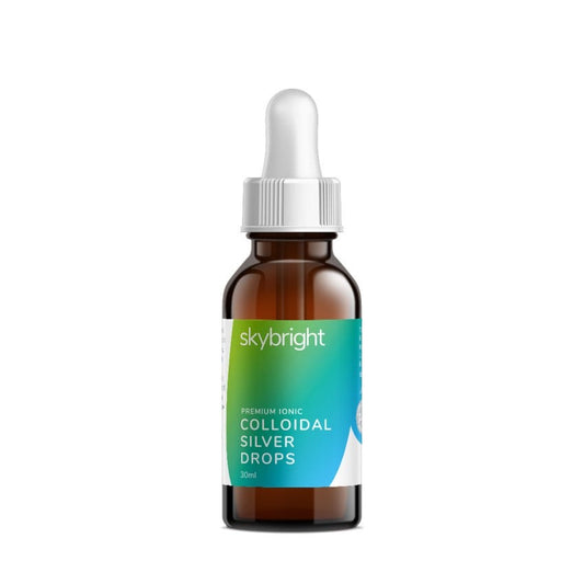 SkyBright Colloidal Silver Drops – Natural Antibacterial Support for Eyes, Ears & Sinuses - 30ml