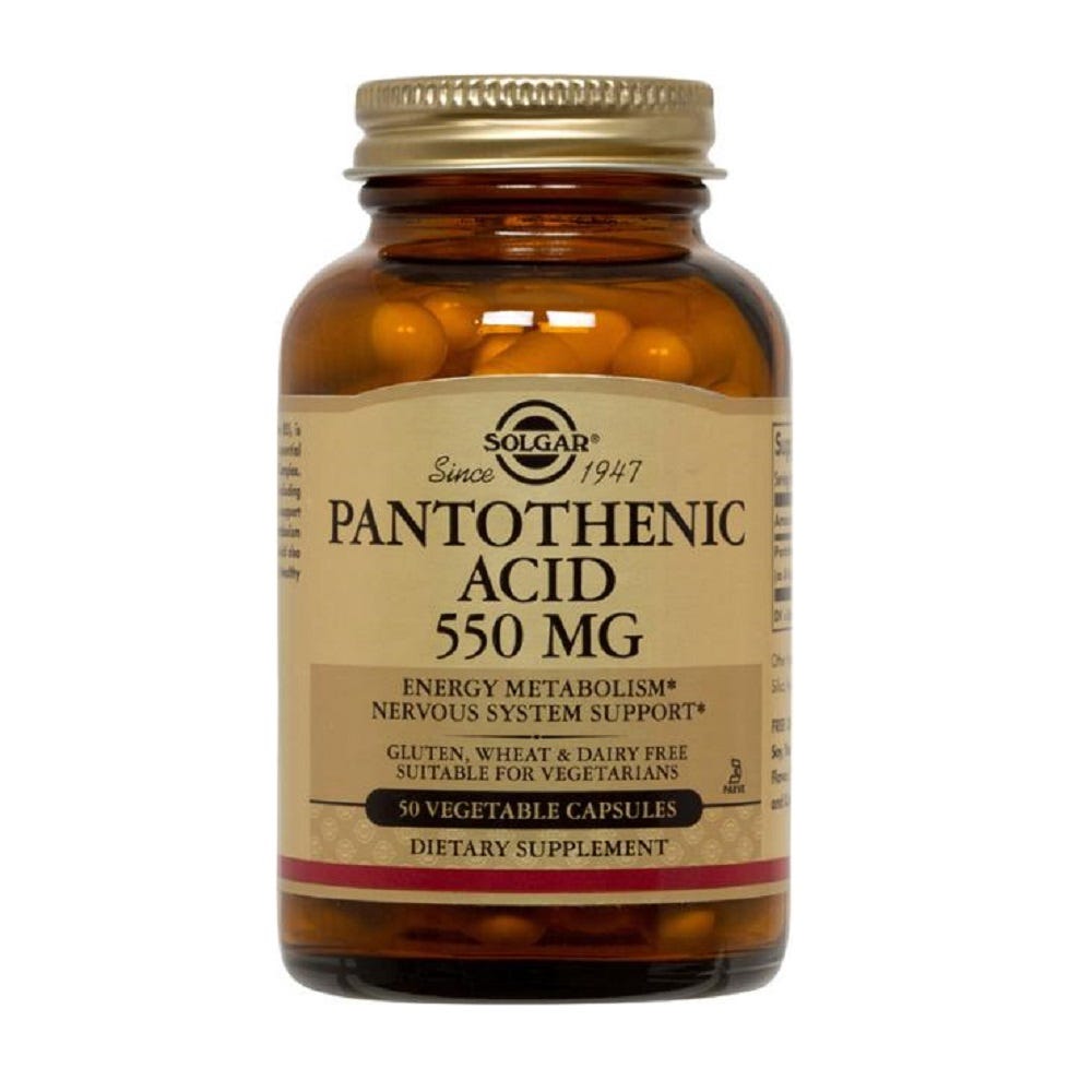 Pantothenic Acid (Vitamin B5) 550mg