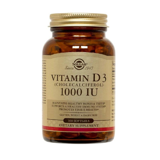 Image of Solgar Vitamin D3 1000iu bottle