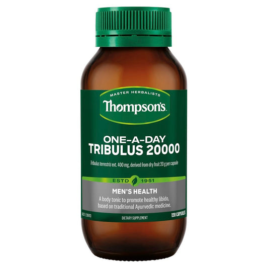Thompson's Tribulus 20,000 bottle – natural vitality and performance support - 120 Capsules