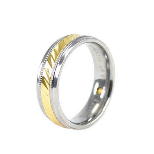 Twist Band Titanium and Gold