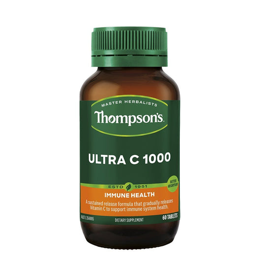 Thompson's Ultra C 1000 bottle – high-strength vitamin C immune support - 60 Tablets