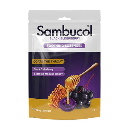 Black Elderberry Soothing Lozenges - Health 2000