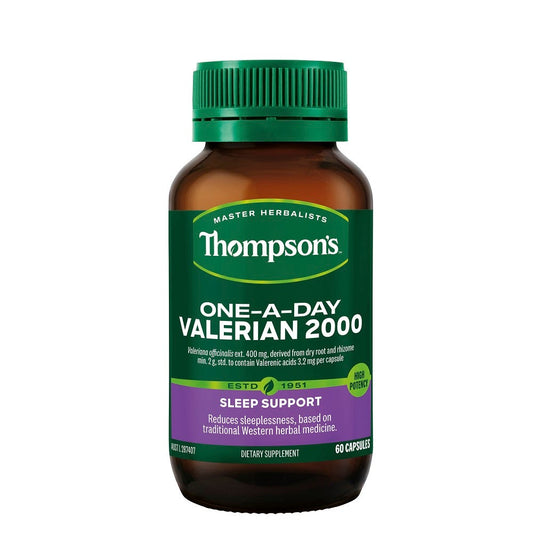 Thompson's Valerian 2000 bottle – natural sleep and relaxation support - 60 Capsules