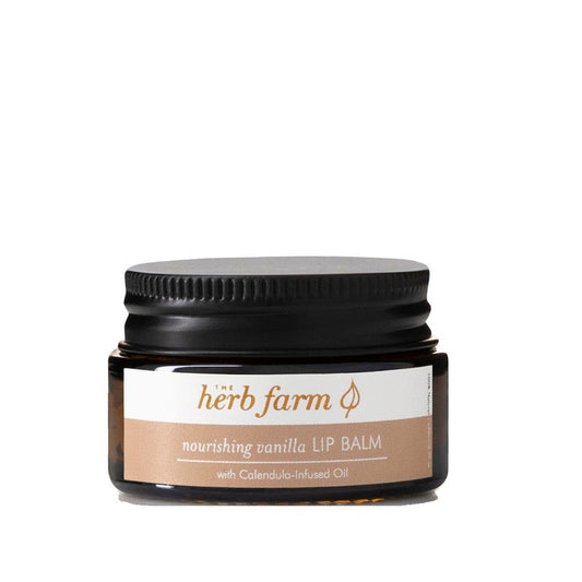 The Herb Farm Nourishing Vanilla Lip Balm - Product Jar