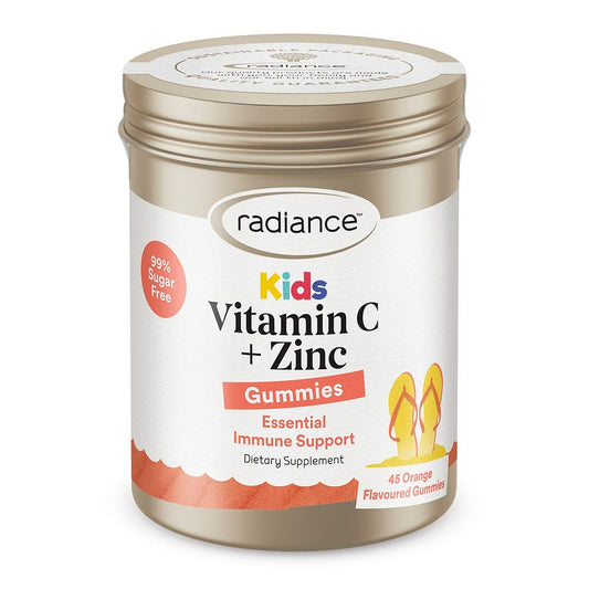 Radiance Kids Vitamin C & Zinc Gummies – immune support for children - 45 Orange Gummies