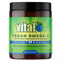 Vital Vegan Omega-3 Supplement Capsules - Plant-Based Essential Fatty Acids - Front