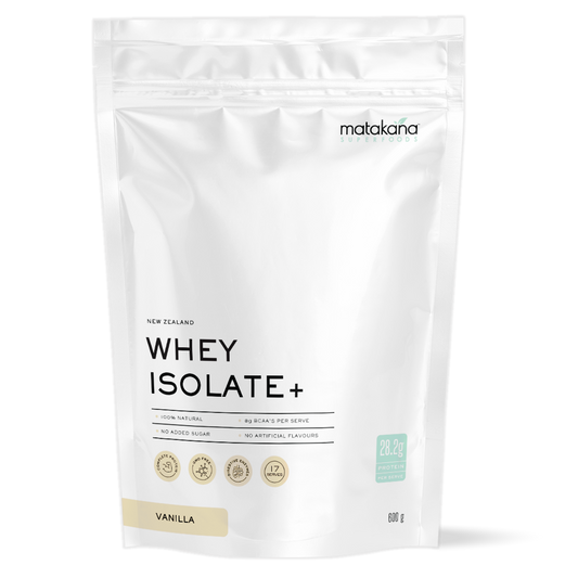 Image of Matakana NZ Whey Protein Isolate + Vanilla 600g Pouch
