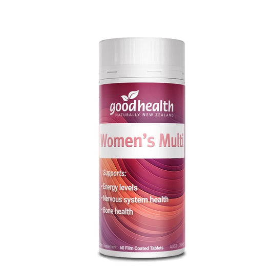 Good Health Women’s Multi™ – 60 Tablets – One-a-day multivitamin for women with B-complex, calcium, folic acid, and antioxidants for energy, bone, and immune support