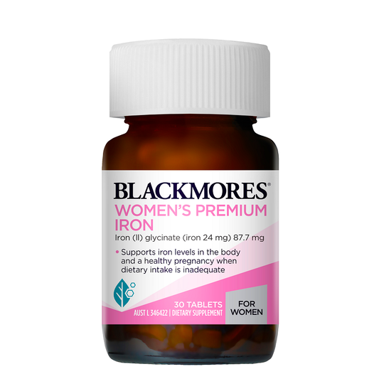 Blackmores Women's Premium Iron - Product Bottle and Capsules