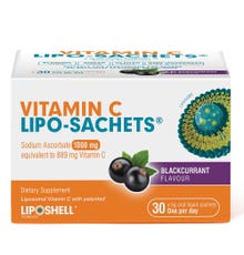 Vitamin C Lipo-Sachet Blackcurrant 1000mg - Health 2000