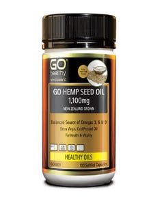 GO Hemp Seed Oil 1,100mg - Health 2000