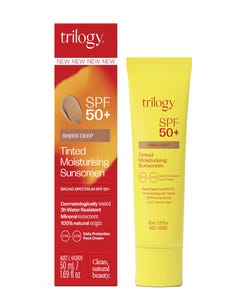 SPF50+ Sheer Deep Tinted Moisturising Sunscreen - Health 2000