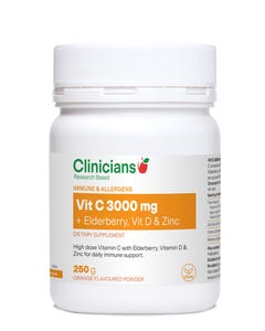 Vit C 3000mg + Elderberry, Vit D & Zinc - Health 2000